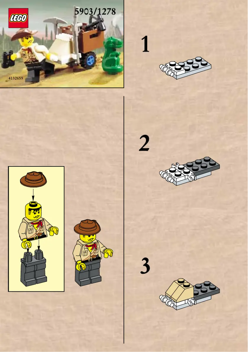 Página 1 del manual Manual de usuario Lego JOHNNY THUNDER & BABY T