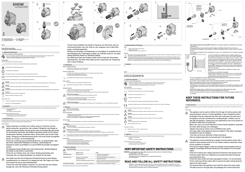Página 1 del manual Manual de usuario Eheim compactON 300