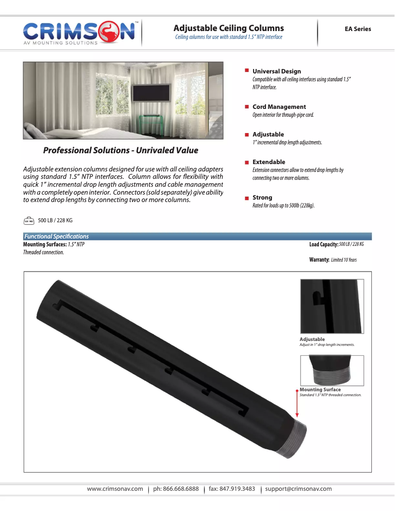Imagen de la primera página del manual del dispositivo EA01218