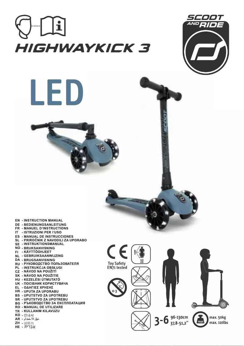 Imagen de la primera página del manual del dispositivo Highwaykick 3