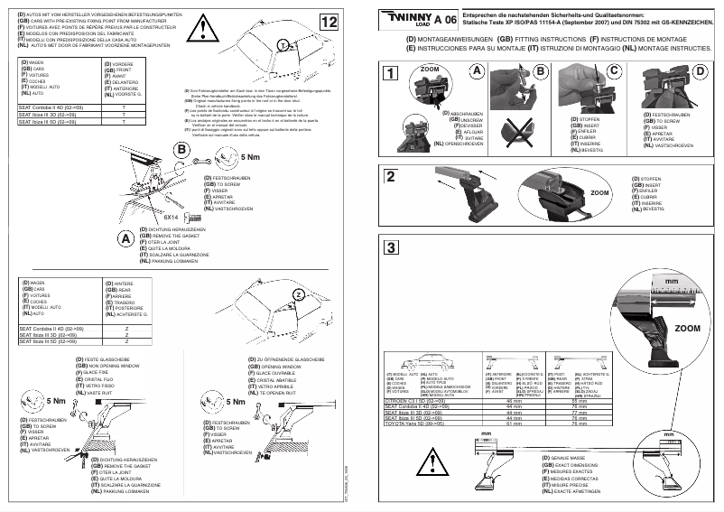 Imagen de la primera página del manual del dispositivo A 06