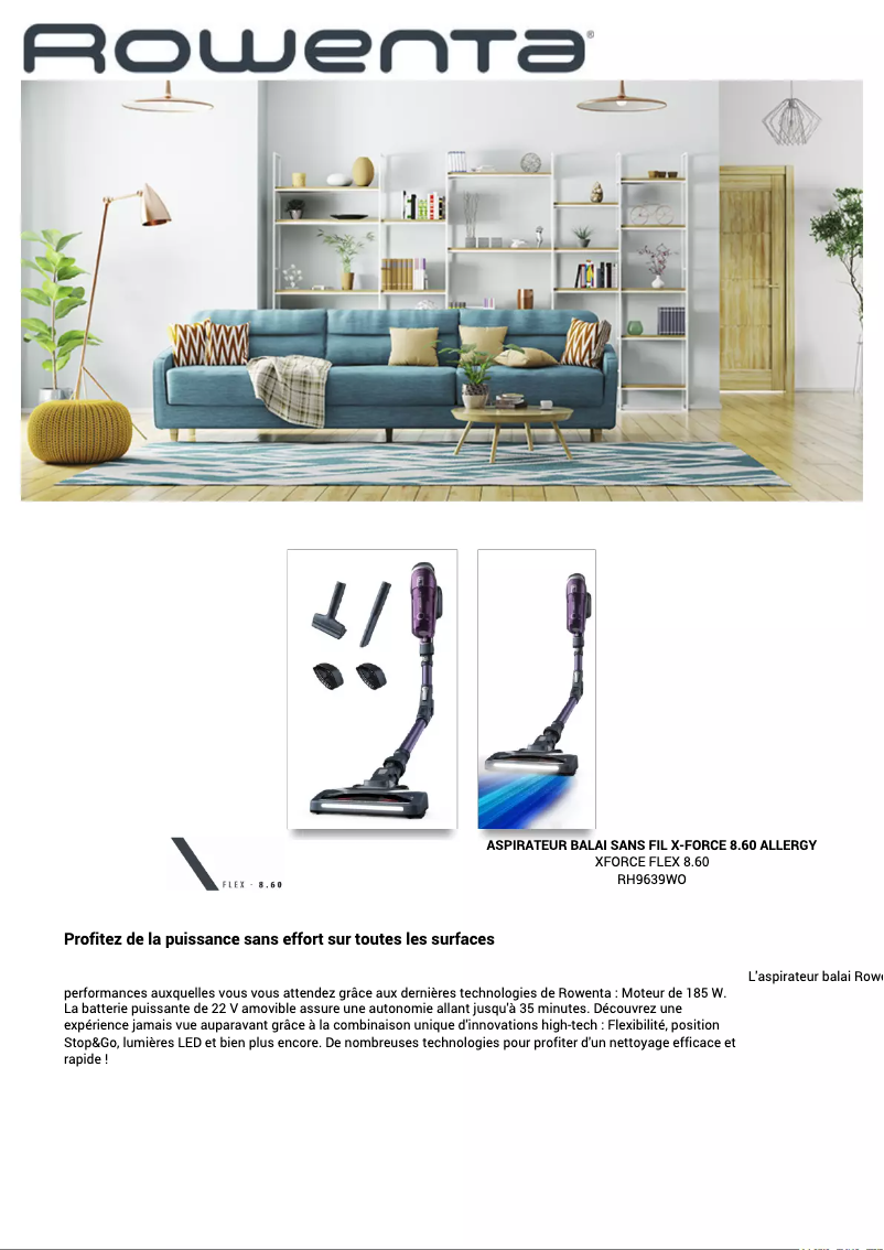 Imagen de la primera página del manual del dispositivo X-Force Flex 8.60