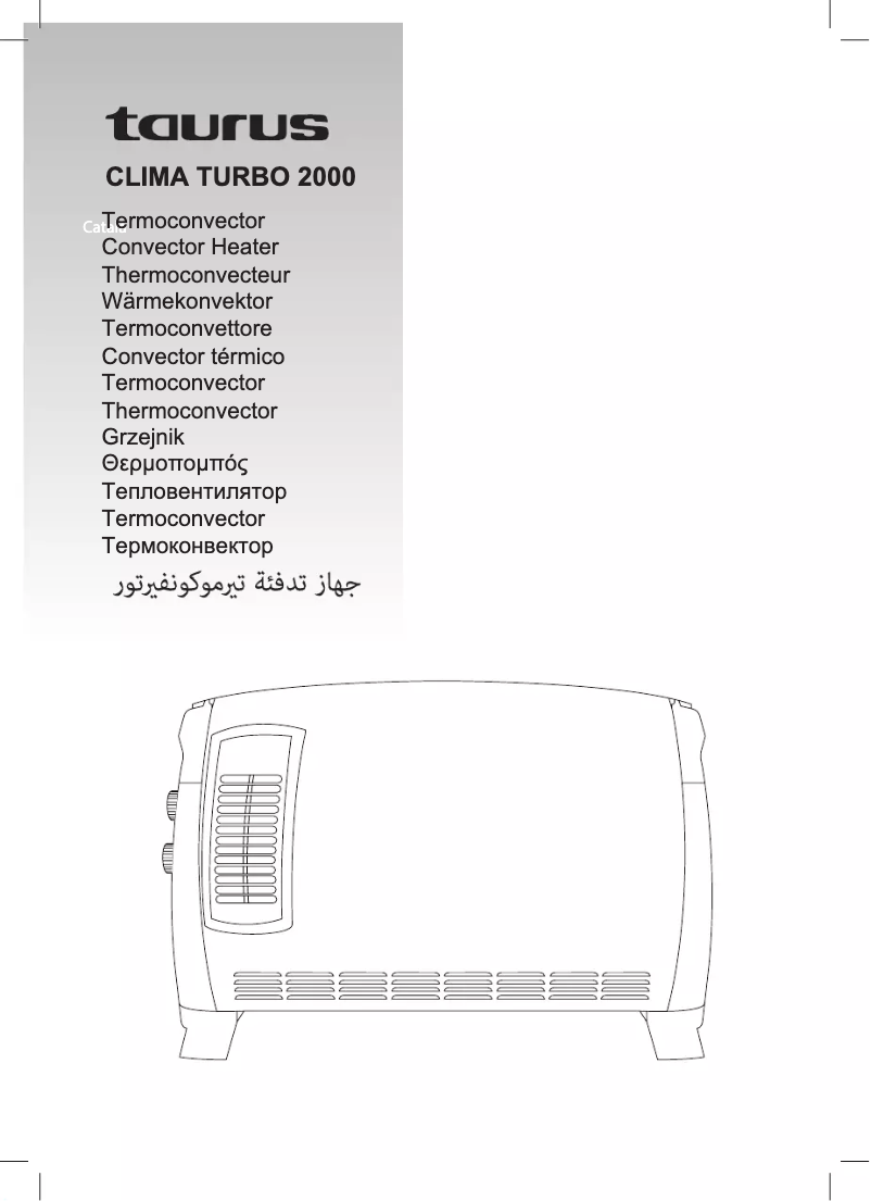 Imagen de la primera página del manual del dispositivo Clima Turbo 2000