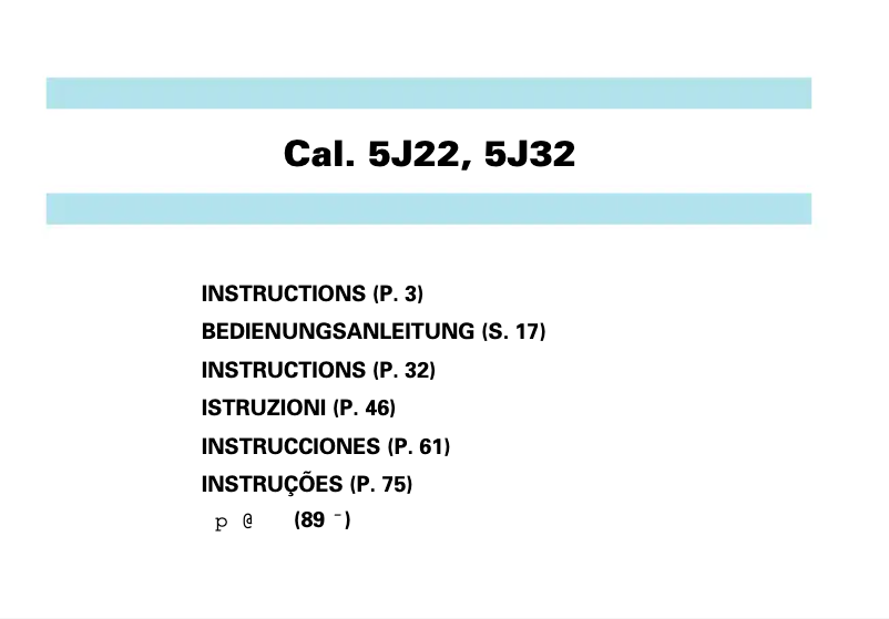 Imagen de la primera página del manual del dispositivo 5J32