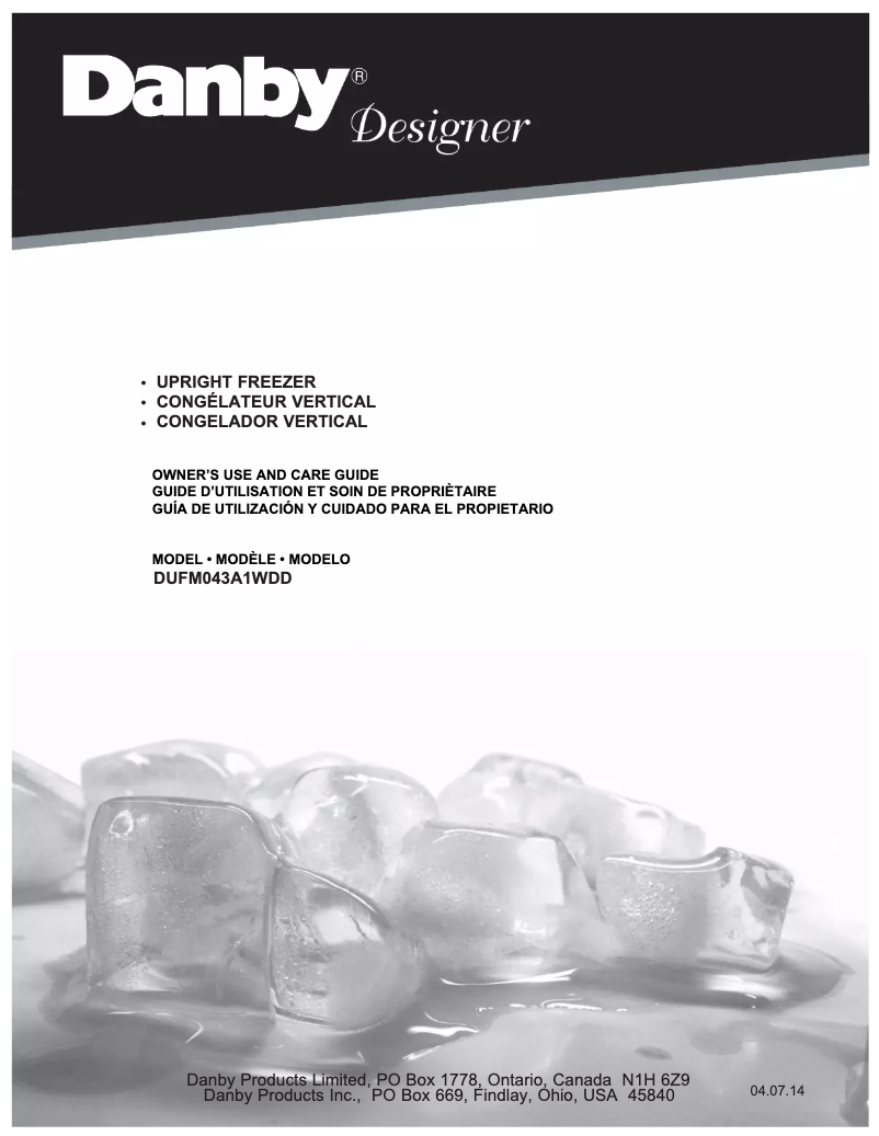 Imagen de la primera página del manual del dispositivo DUFM043A1WDD