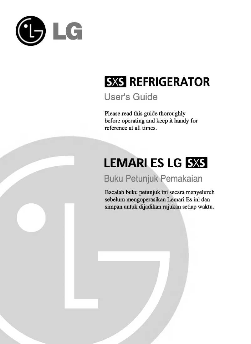 Imagen de la primera página del manual del dispositivo GR-P227KGG