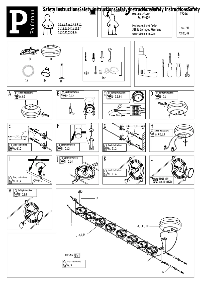 Página 1 del manual Manual de usuario Paulmann Cardan 972.04