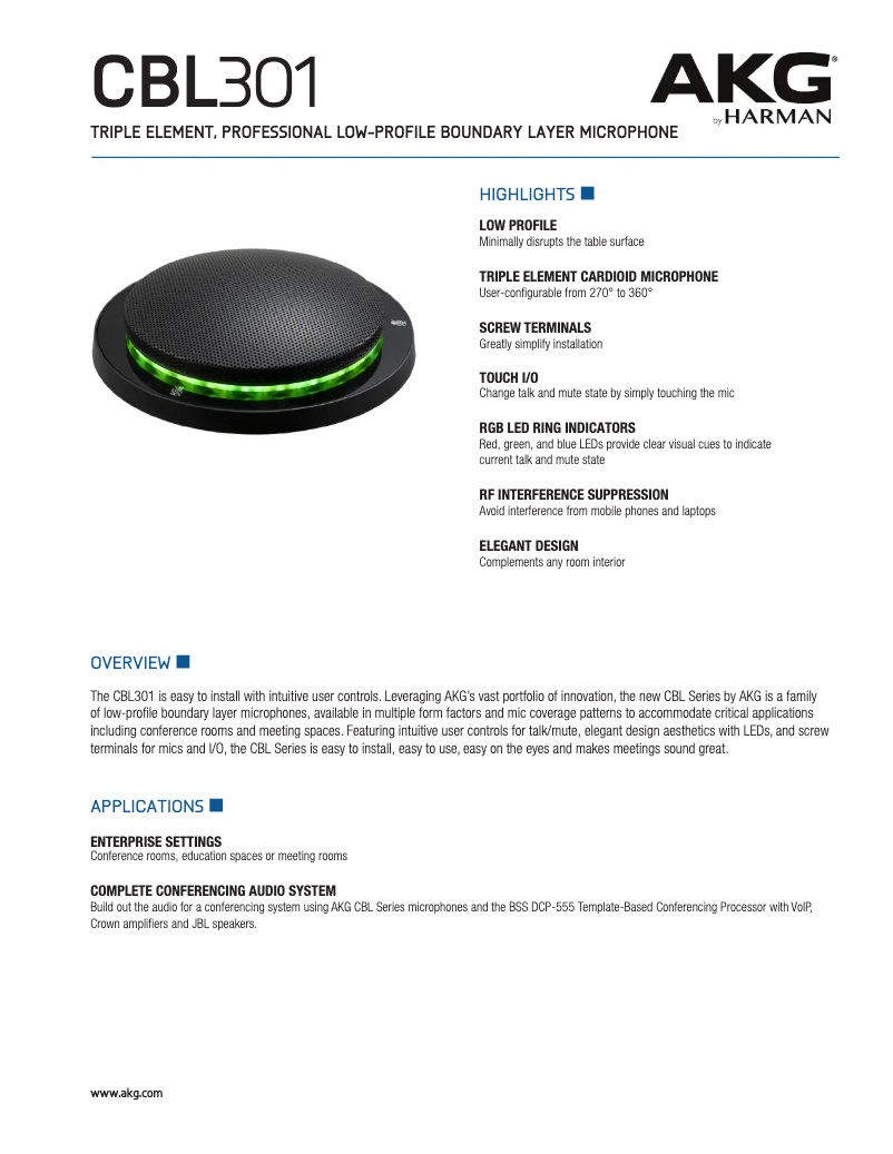 Imagen de la primera página del manual del dispositivo CBL301