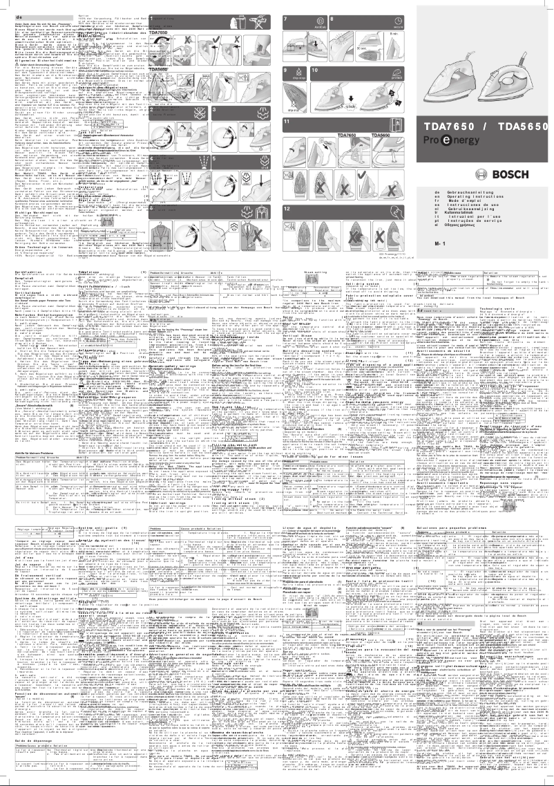 Página nº 1 - Manual de usuario Bosch TDA7650