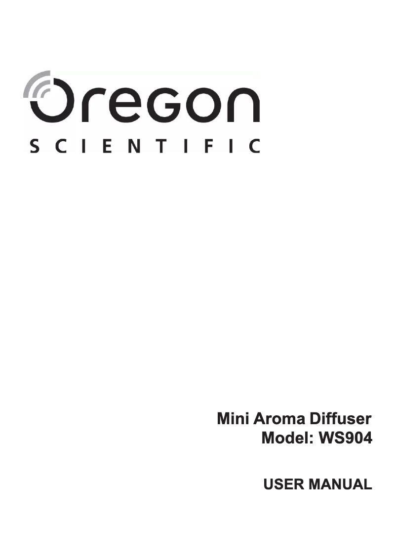 Página 1 del manual Manual de usuario Oregon Scientific WS904
