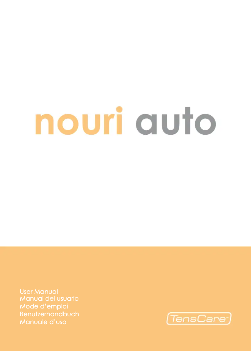 Página 1 del manual Manual de usuario TensCare Nouri Auto