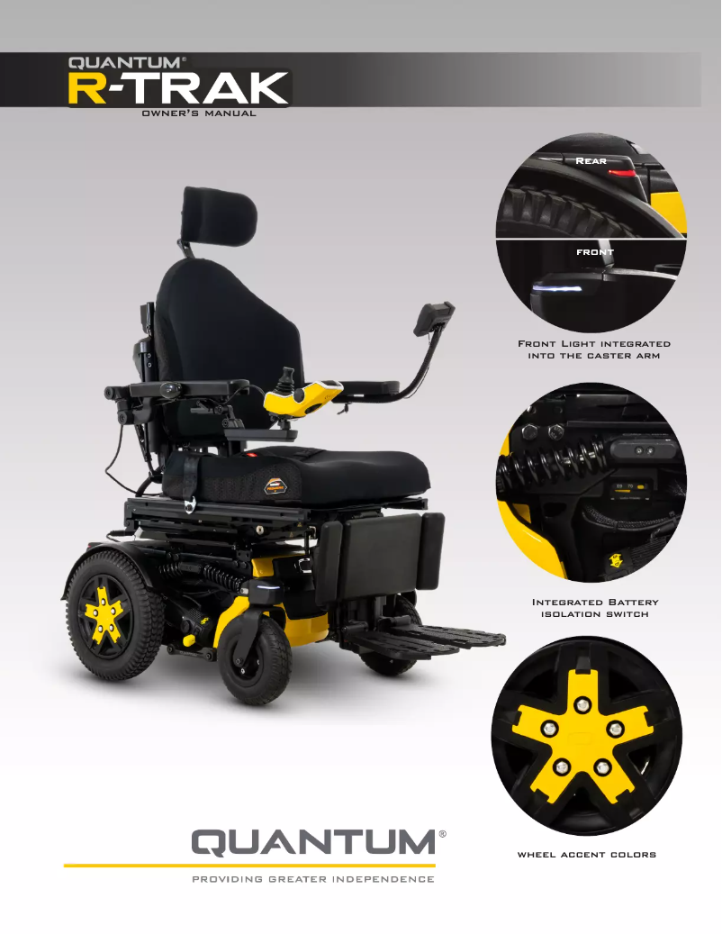 Página 1 del manual Manual de usuario Quantum R-TRAK