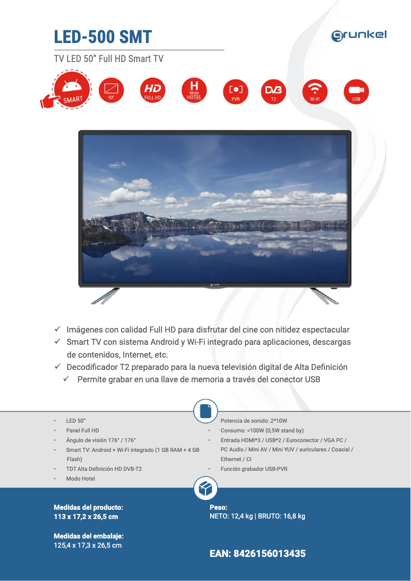 Imagen de la primera página del manual del dispositivo LED-500 SMT