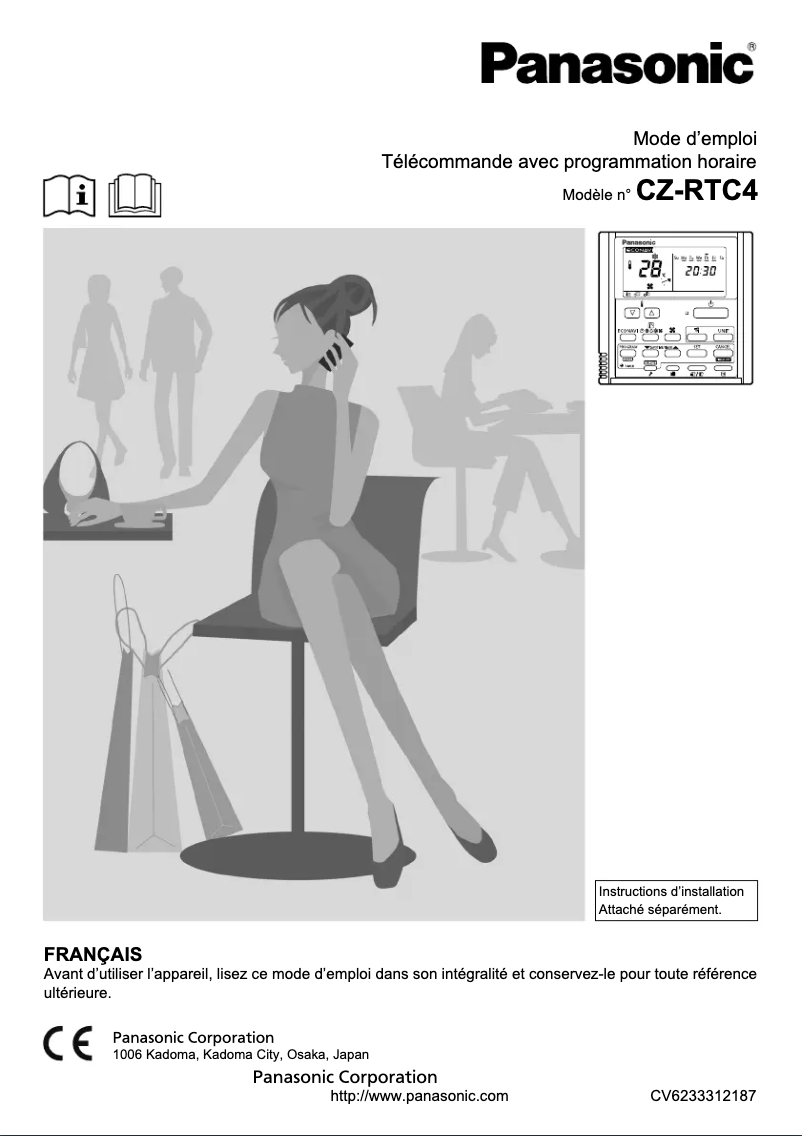 Imagen de la primera página del manual del dispositivo CZ-RTC4