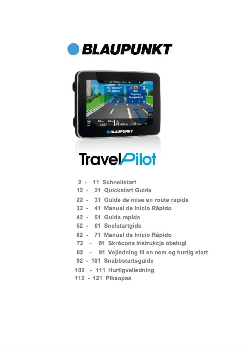 Página 1 del manual Manual de usuario Blaupunkt TravelPilot 40