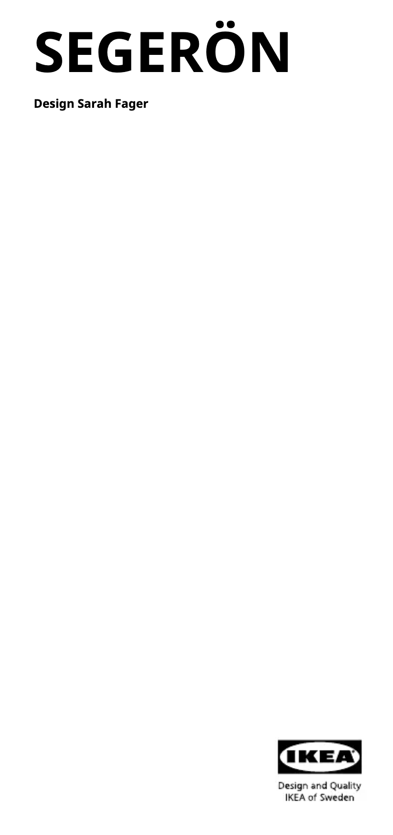 Imagen de la primera página del manual del dispositivo SEGERÖN 305.111.70