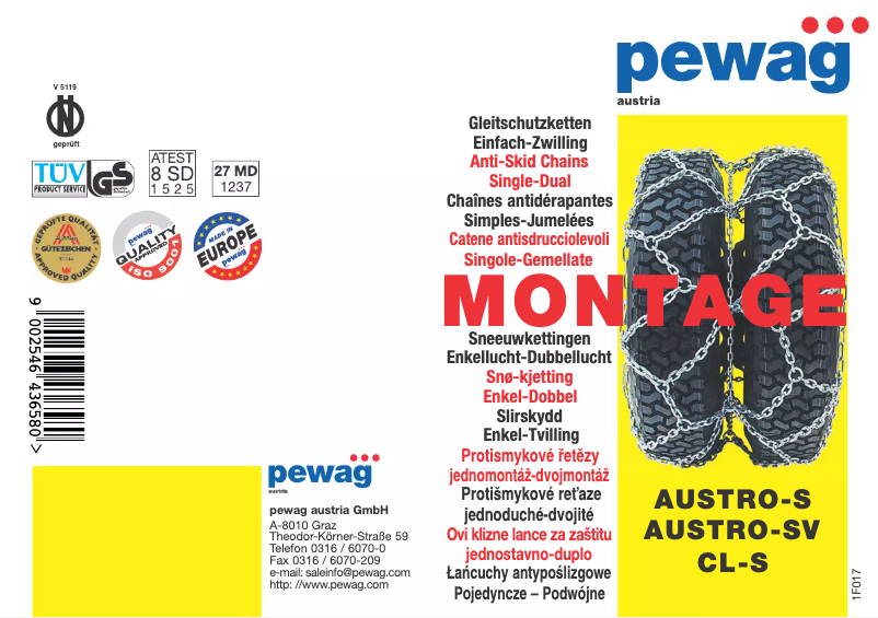 Página 1 del manual Manual de usuario Pewag Austro Super
