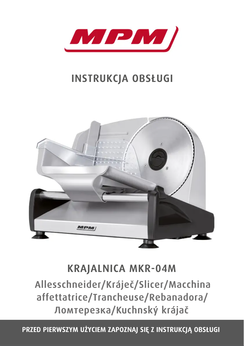 Página 1 del manual Manual de usuario MPM MRK-04M