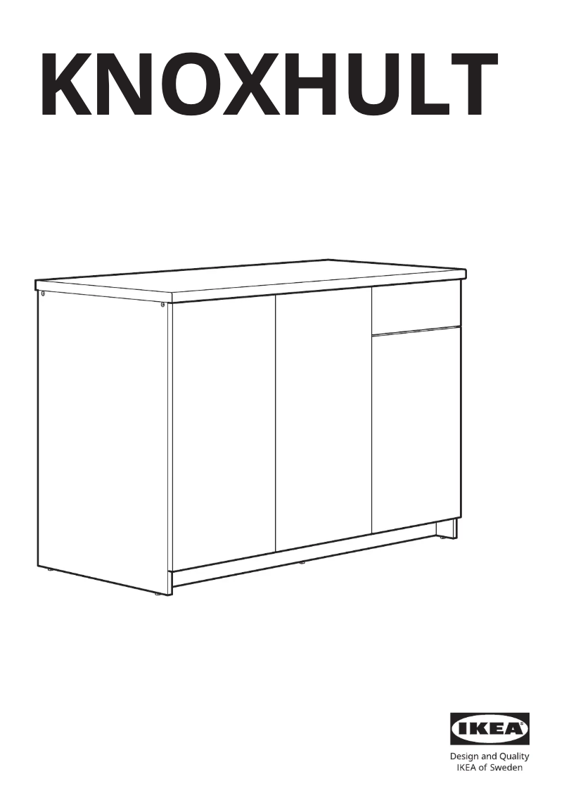 Página 1 del manual Manual de usuario Ikea KNOXHULT 703.342.36