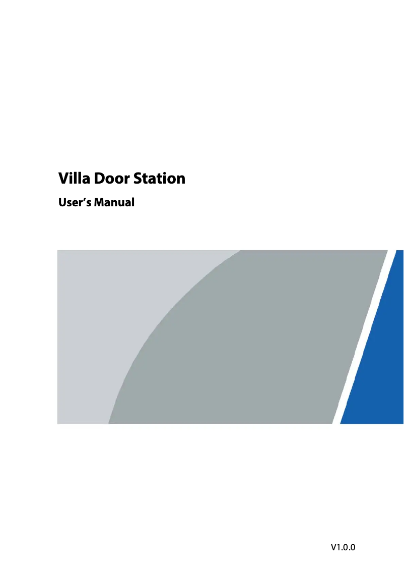 Página nº 1 - Manual de usuario Dahua Technology DHI-VTO2202F-P-S2