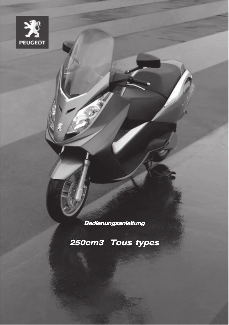 Página 1 del manual Manual de usuario Peugeot Satelis 250cc