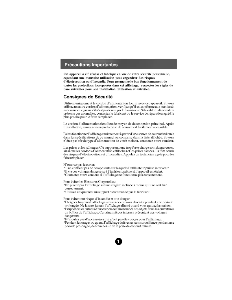 Página nº 1 - Manual de usuario LG 566LE