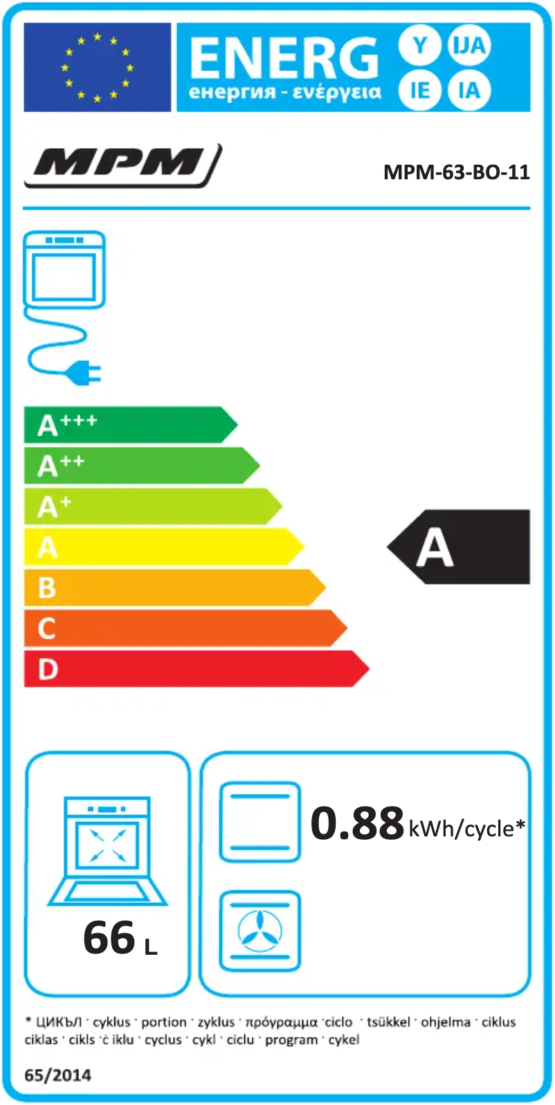 Imagen de la primera página del manual del dispositivo MPM-63-BO-11