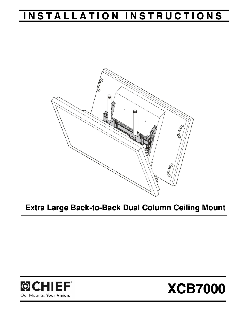 Página 1 del manual Manual de usuario Chief XCB7000