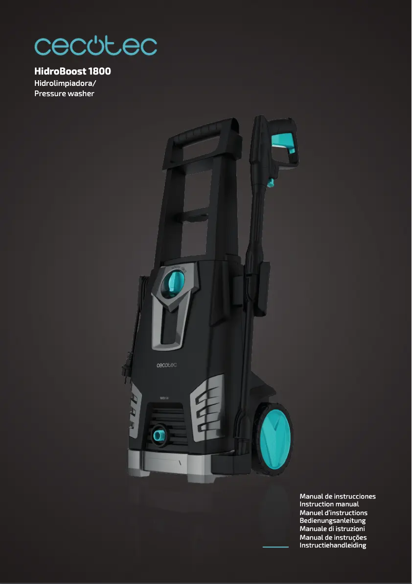 Imagen de la primera página del manual del dispositivo HidroBoost 1800