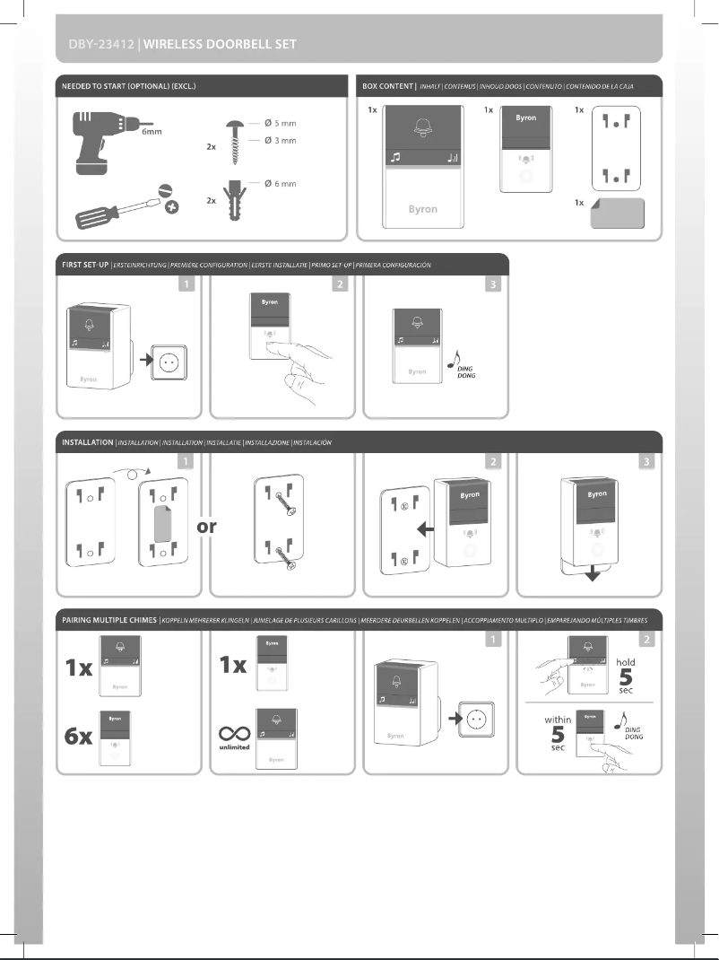Imagen de la primera página del manual del dispositivo DBY-23412