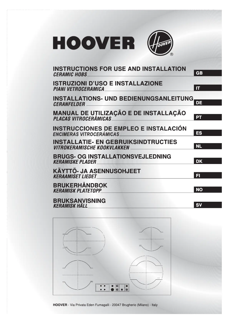 Página 1 del manual Manual de usuario Hoover HVH 551-2X