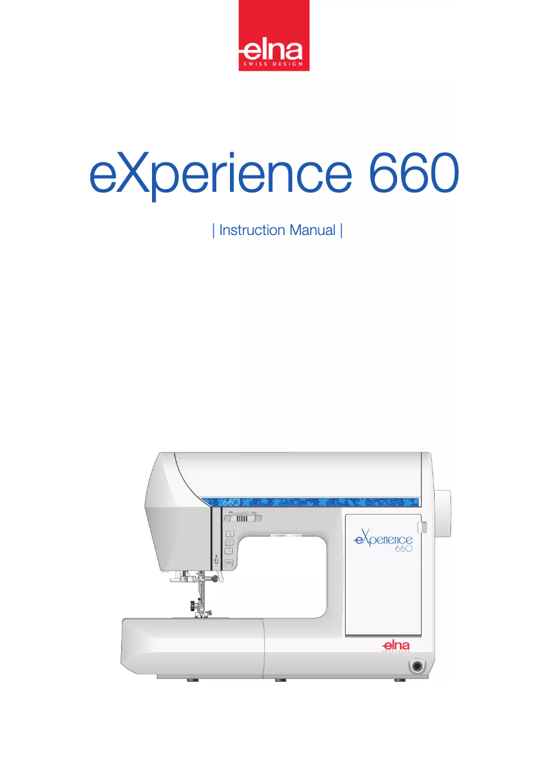 Página 1 del manual Manual de usuario Elna eXperience 660