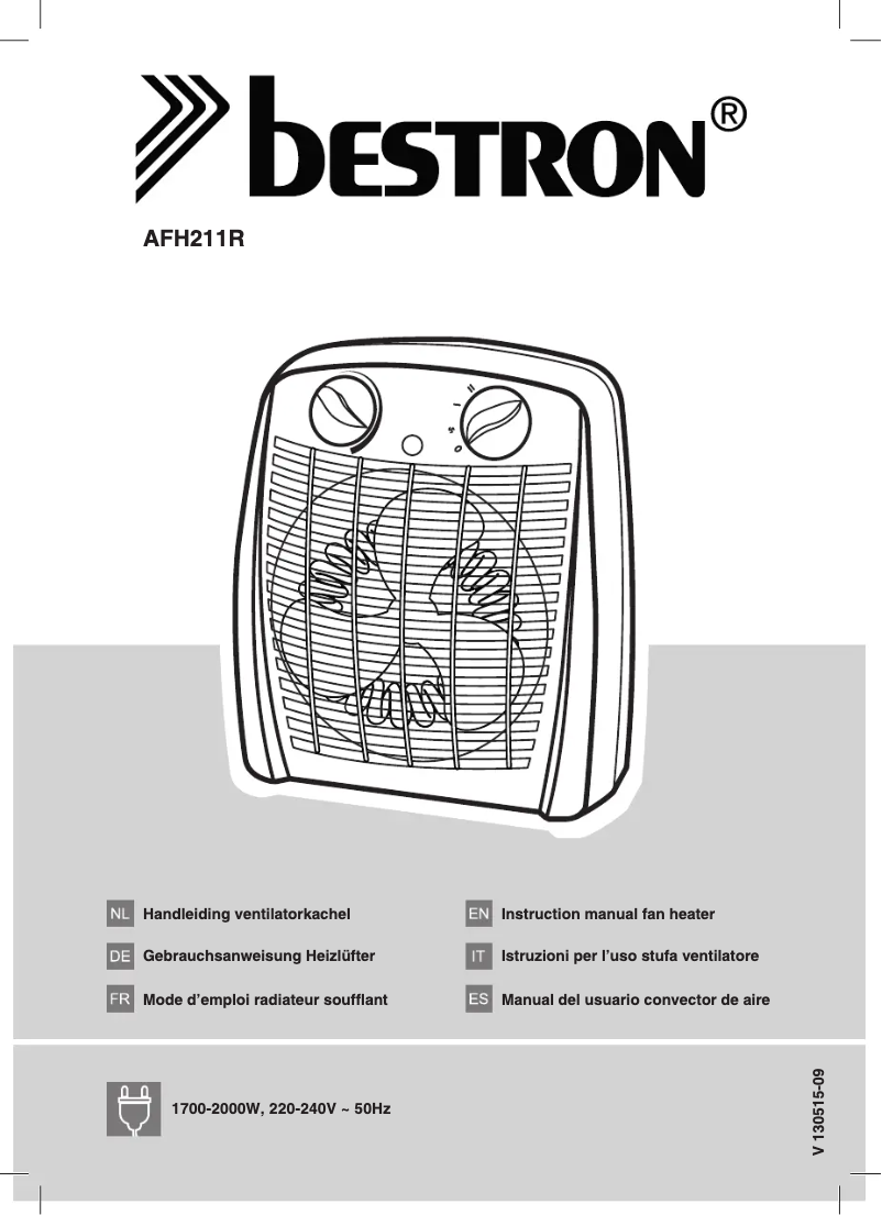 Imagen de la primera página del manual del dispositivo AFH211R
