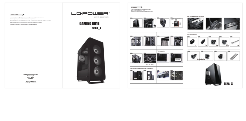 Página 1 del manual Manual de usuario LC-Power Gaming 801B