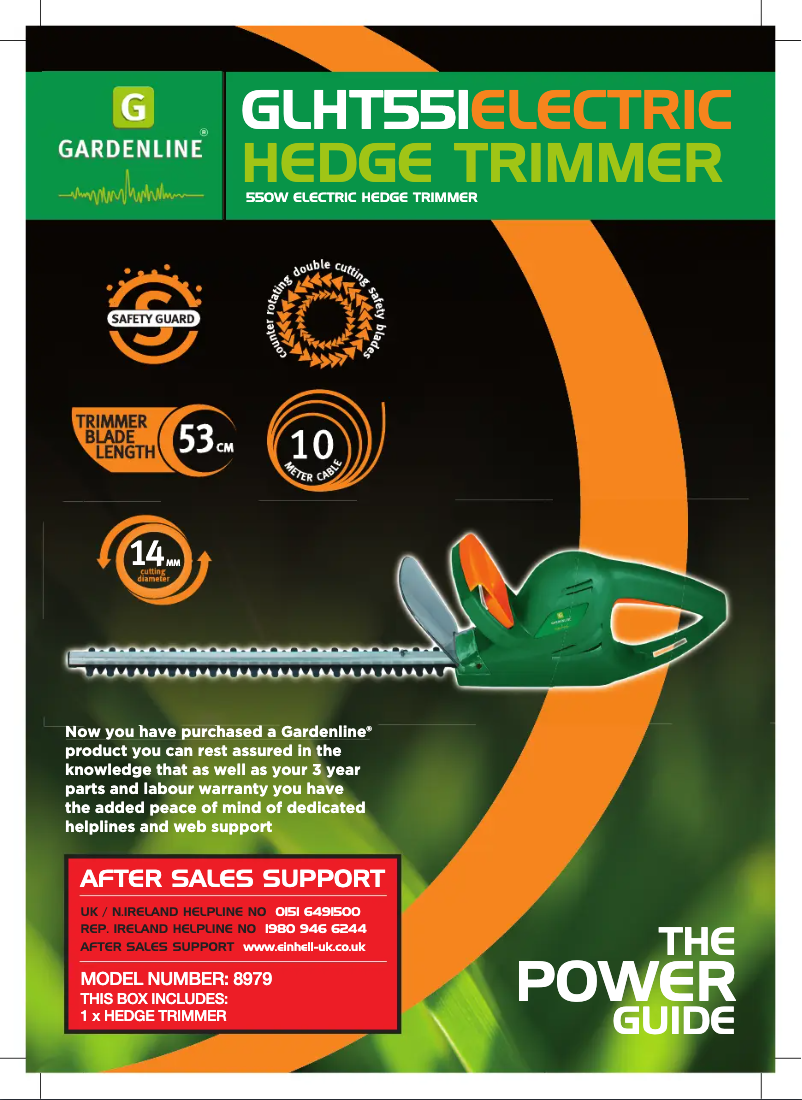 Página 1 del manual Manual de usuario Gardenline GLHT 551