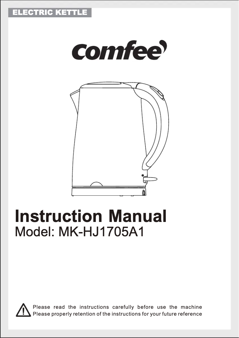 Imagen de la primera página del manual del dispositivo MK-HJ1705A1B
