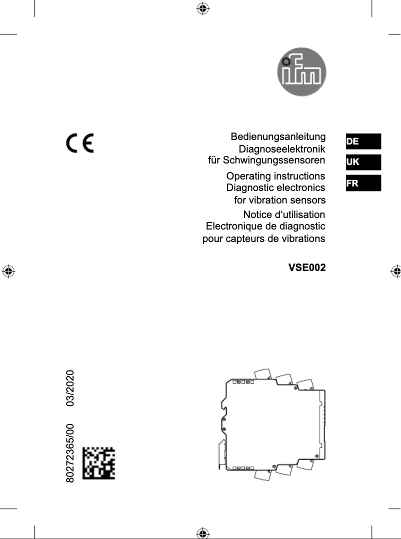 Imagen de la primera página del manual del dispositivo VSE002