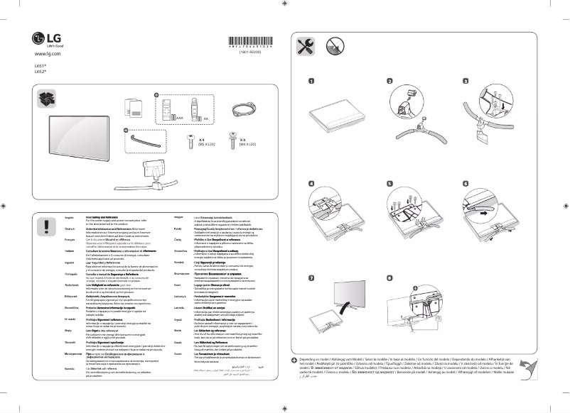 Imagen de la primera página del manual del dispositivo 43LK6100PLB