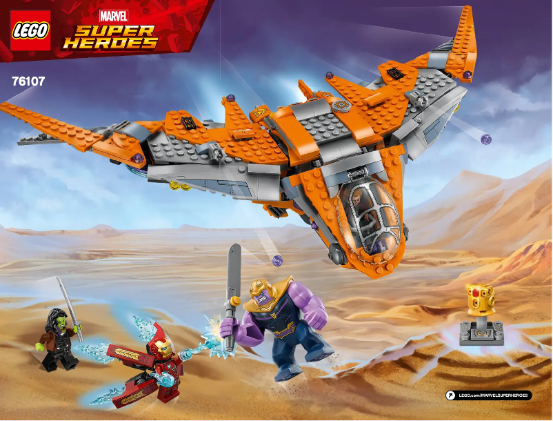 Página 1 del manual Manual de usuario Lego Marvel Super Heroes 76107