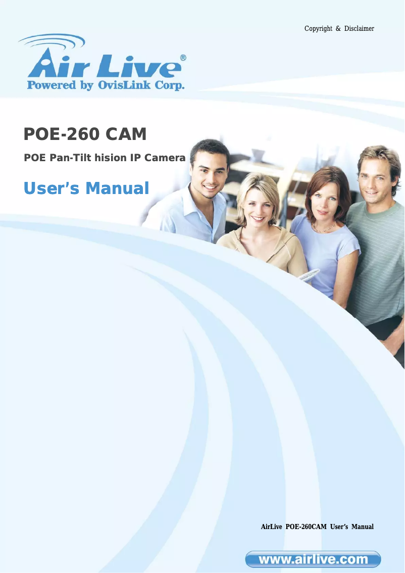 Página nº 1 - Manual de usuario AirLive POE-260CAM