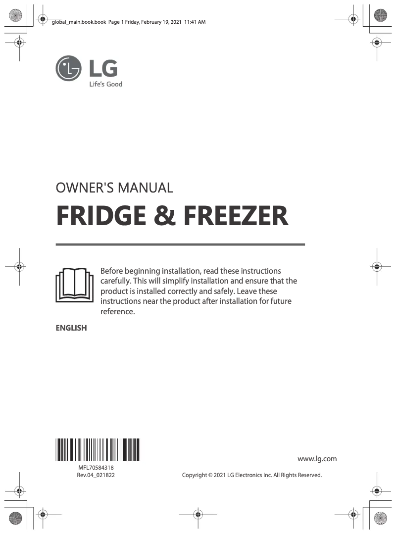 Imagen de la primera página del manual del dispositivo ELB81PZVCP