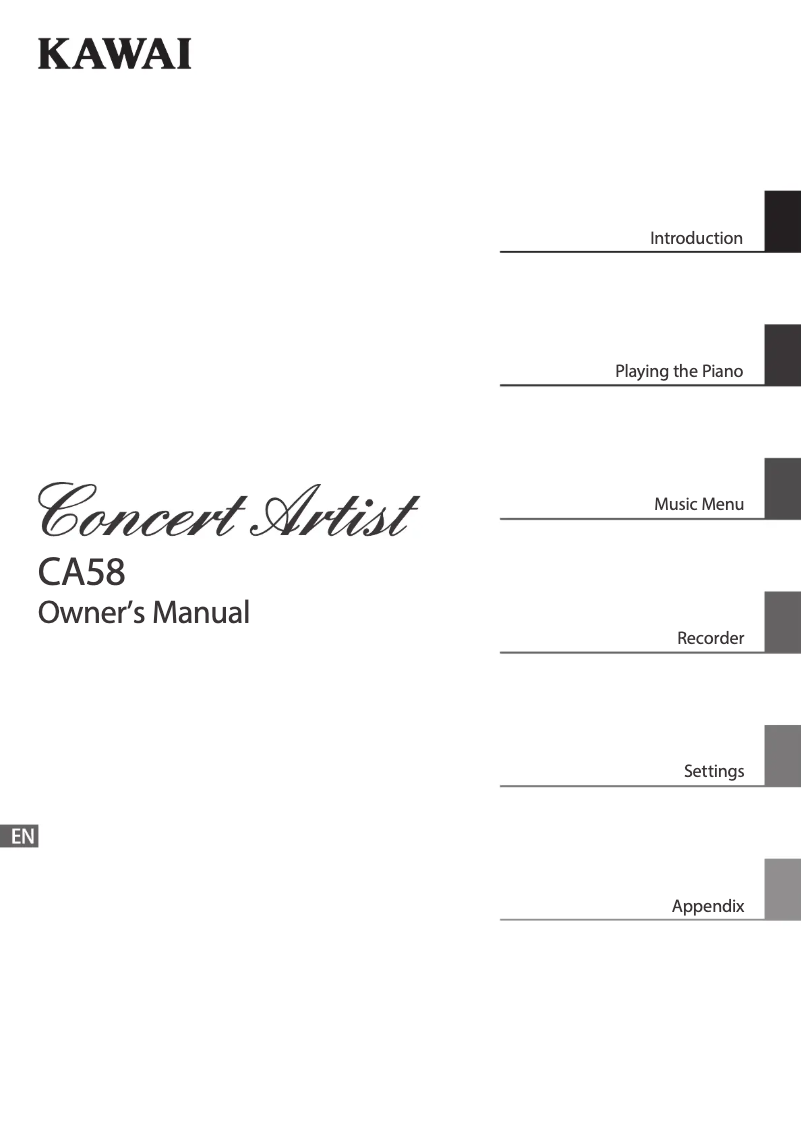 Imagen de la primera página del manual del dispositivo CA58