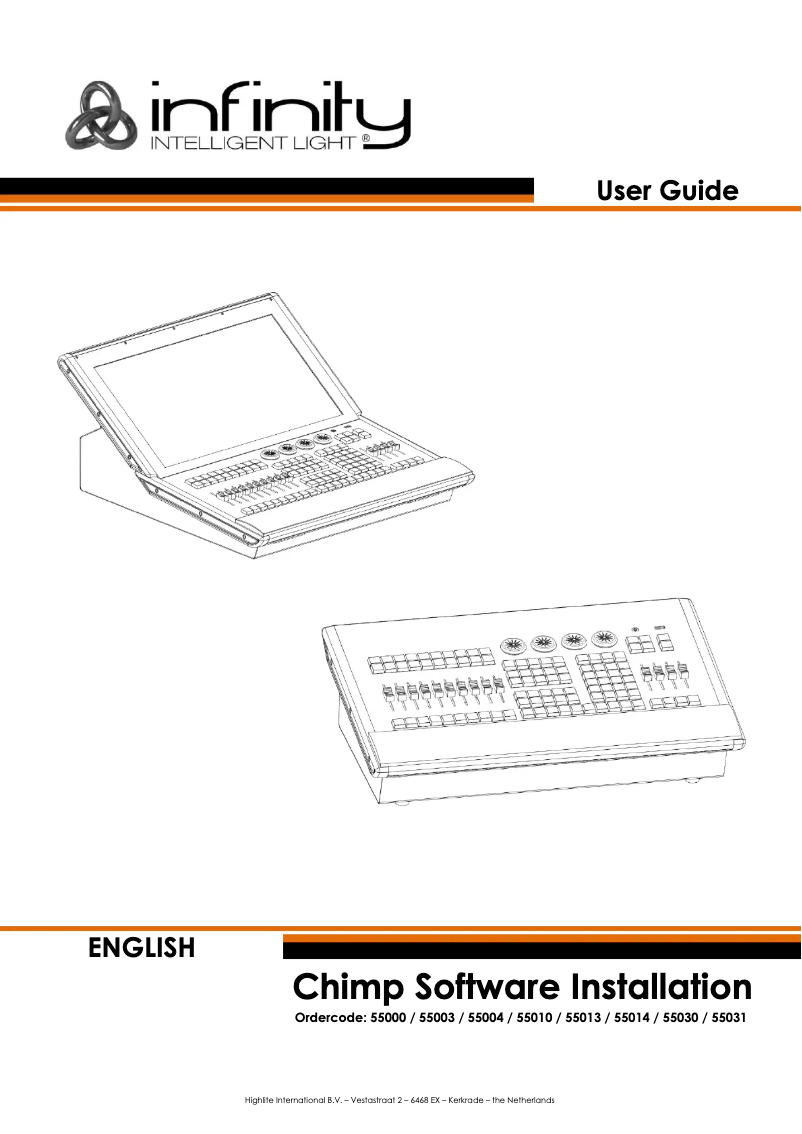 Imagen de la primera página del manual del dispositivo Chimp Tour Pack