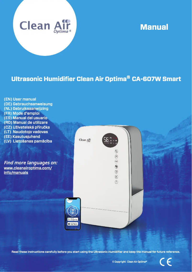 Página nº 1 - Manual de usuario Clean Air Optima CA-607W