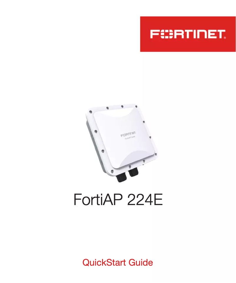 Página 1 del manual Manual de usuario Fortinet FortiAP FAP-224E