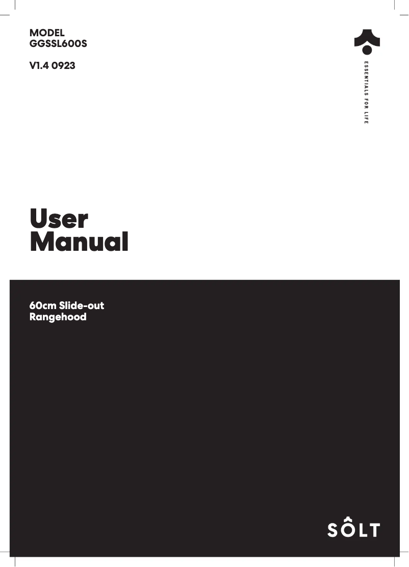 Imagen de la primera página del manual del dispositivo GGSSL600S