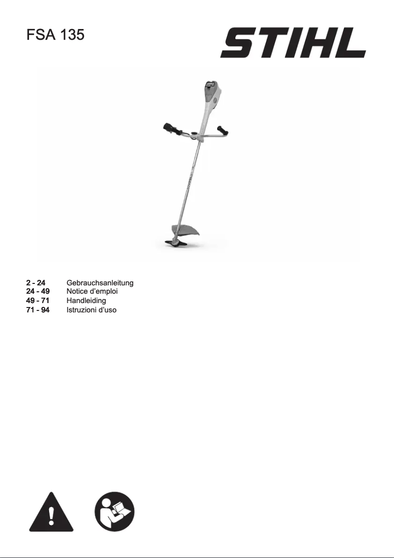 Página 1 del manual Manual de usuario Stihl FSA 135