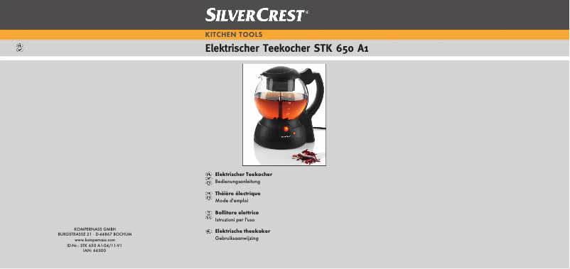 Página 1 del manual Manual de usuario SilverCrest STK 650 A1