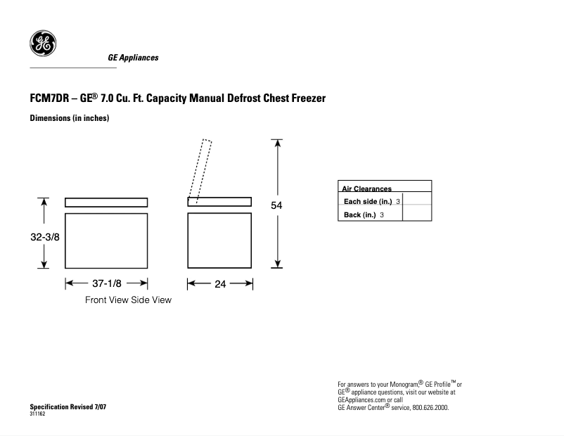 Imagen de la primera página del manual del dispositivo FCM7DRWH