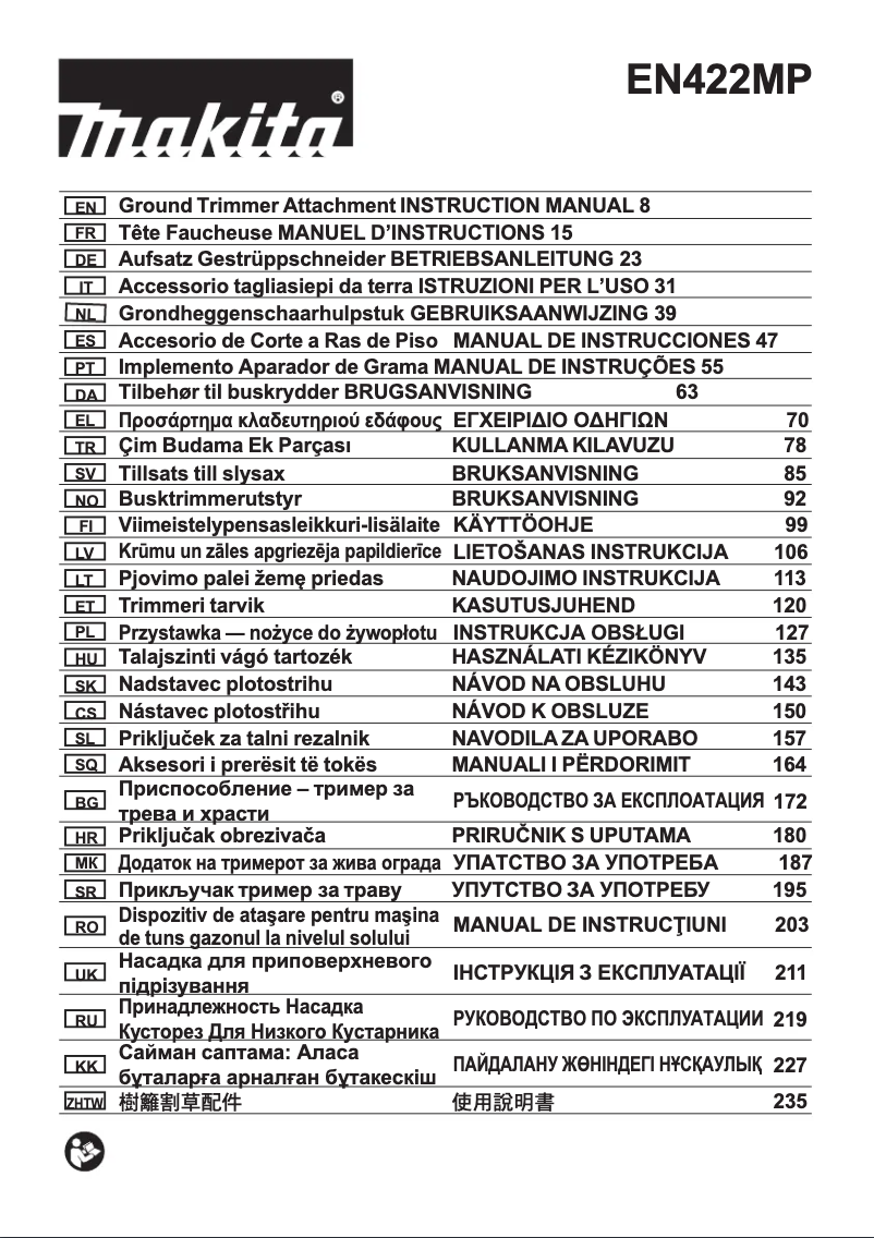 Imagen de la primera página del manual del dispositivo EN422MP